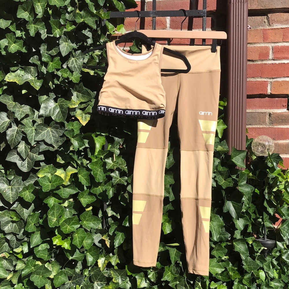 Aim’n Matching Workout Set (Sand/xs)